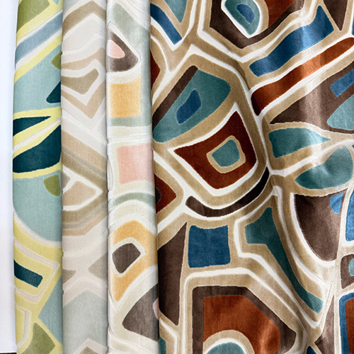 modern geometric upholstery fabric